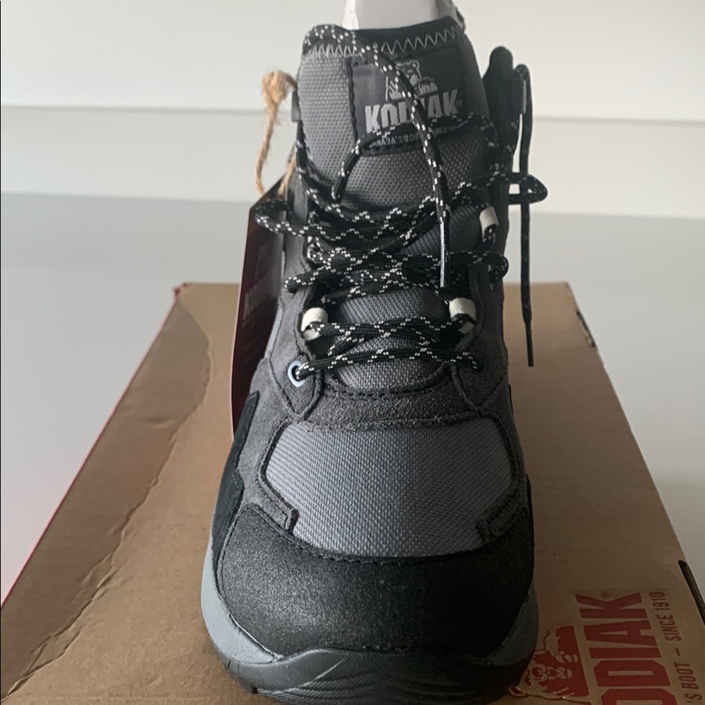 Kodiak Waterproof Black and Gray Boots. excellent, new never warn